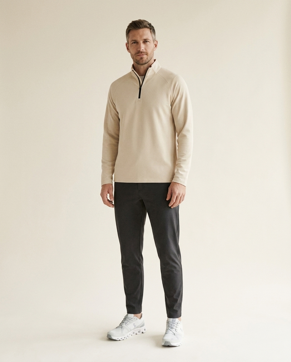 Джемпер Quarter-Zip Grid